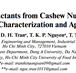 Renewable Surfactants from Cashew Nut Shell Liquid: Synthesis, Characterization and Application